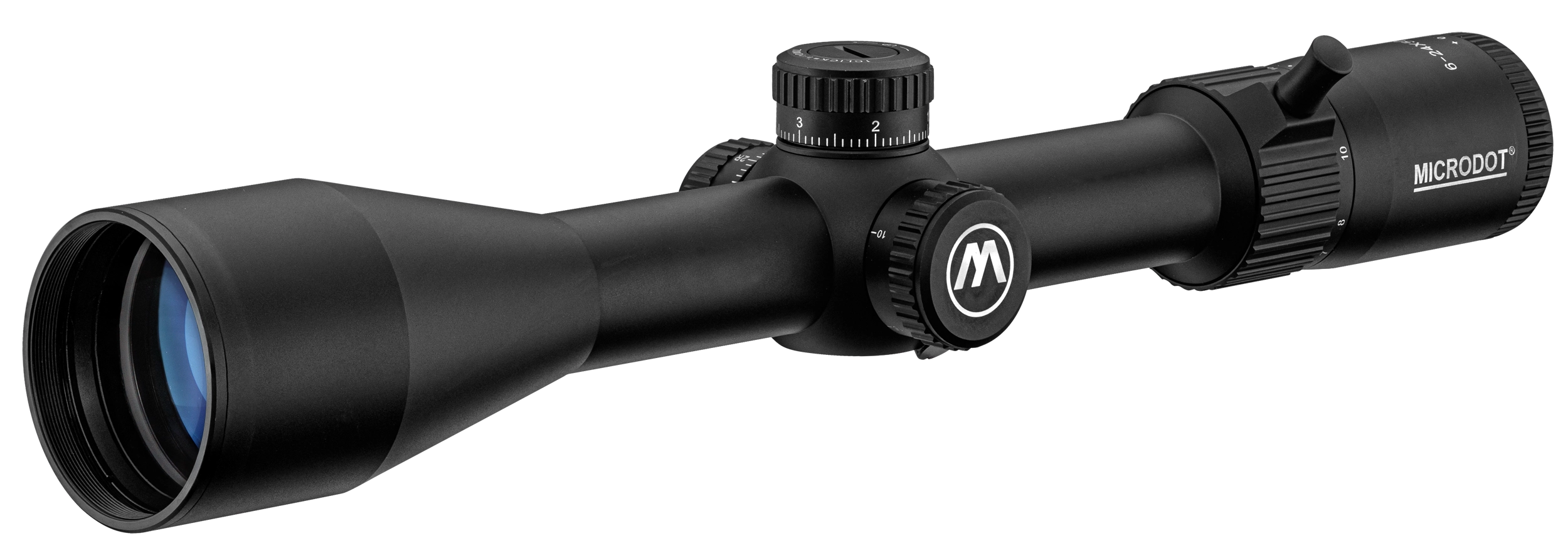 Photo texte_gamme Lunette de tir MICRODOT TAC 6-24x50 FFP Mrad